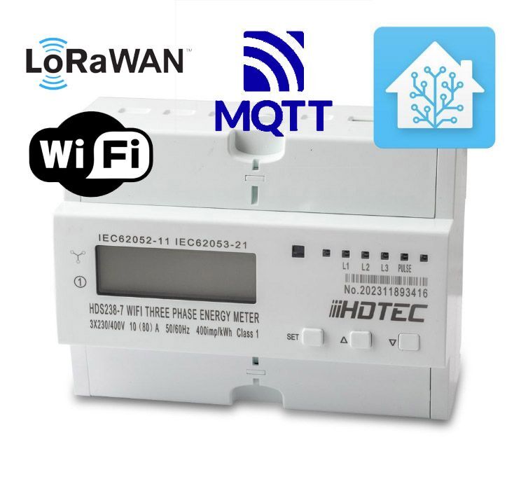 HDS238-7LR | třífázový elektroměr WiFi + LoRaWAN